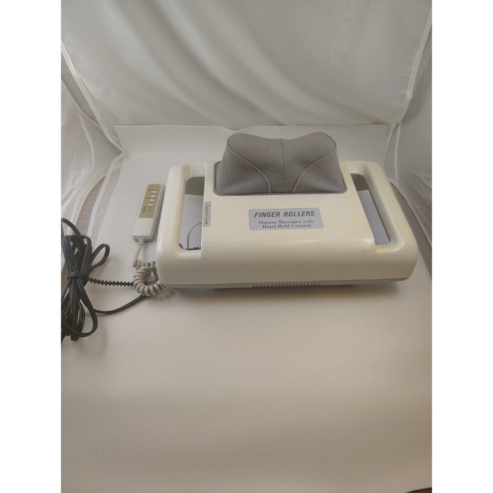 Finger Rollers Shiatsu Massager W/hand Held Control Tested/Works‎ Model JF9210